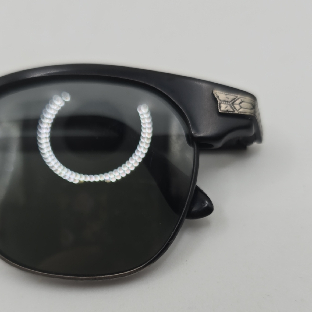 Revo Vintage Pewter Etched Frame Smokey Grey Lenses Sunglasses Japan - Picture 7 of 7